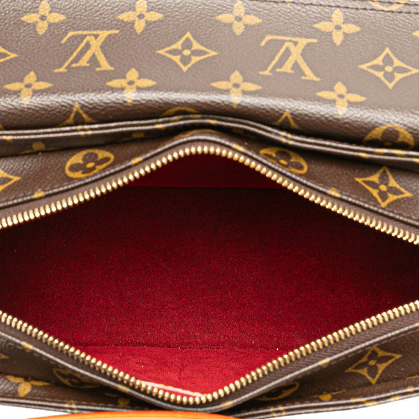 ルイ ヴィトン モノグラム ヴィバシテMM  ワンショルダーバッグ M51164 ブラウン PVC レザー レディース LOUIS VUITTON 【中古】