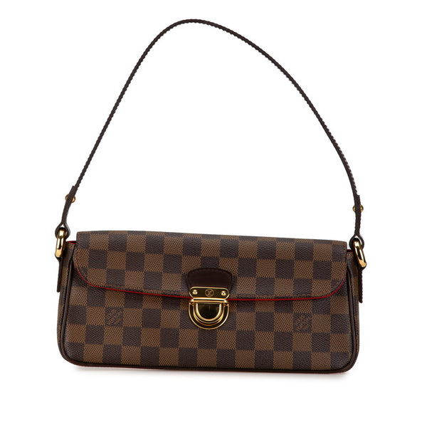ルイ ヴィトン ダミエ ラヴェッロPM ショルダーバッグ N60007 ブラウン PVC レザー レディース LOUIS VUITTON 【中古】