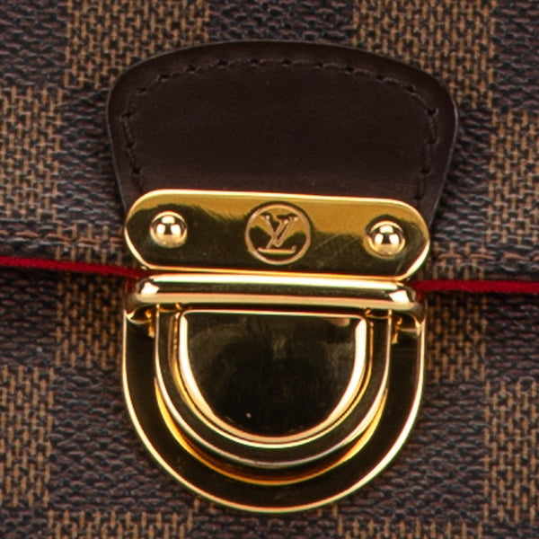ルイ ヴィトン ダミエ ラヴェッロPM ショルダーバッグ N60007 ブラウン PVC レザー レディース LOUIS VUITTON 【中古】