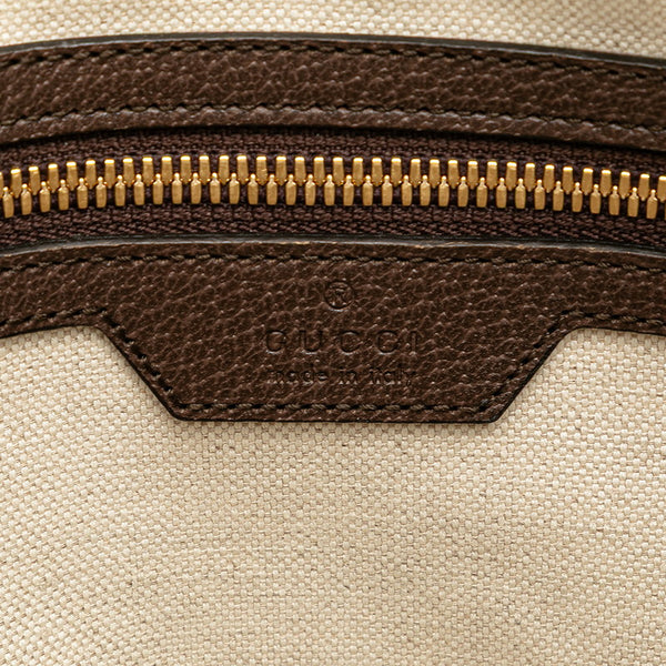 グッチ ジャンボGG ショルダーバッグ メッセンジャーバッグ 675891 ベージュ ブラウン キャンバス レザー レディース GUCCI 【中古】