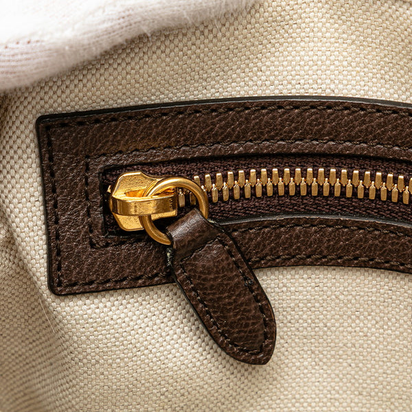 グッチ ジャンボGG ショルダーバッグ メッセンジャーバッグ 675891 ベージュ ブラウン キャンバス レザー レディース GUCCI 【中古】