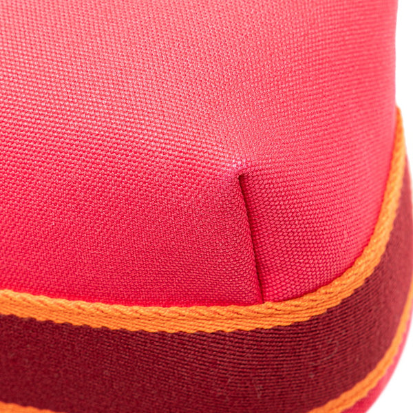 エルメス ブリッドアブラックPM ハンドバッグ ピンク オレンジ キャンバス  HERMES 【中古】