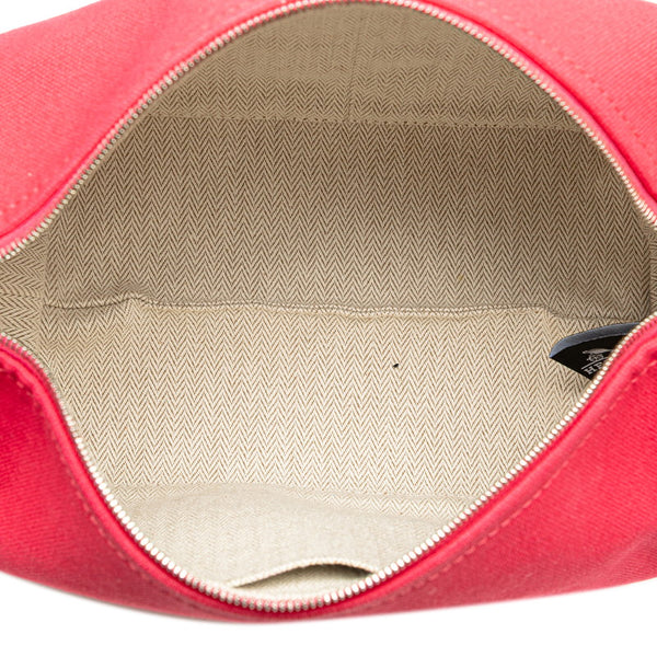 エルメス ブリッドアブラックPM ハンドバッグ ピンク オレンジ キャンバス  HERMES 【中古】