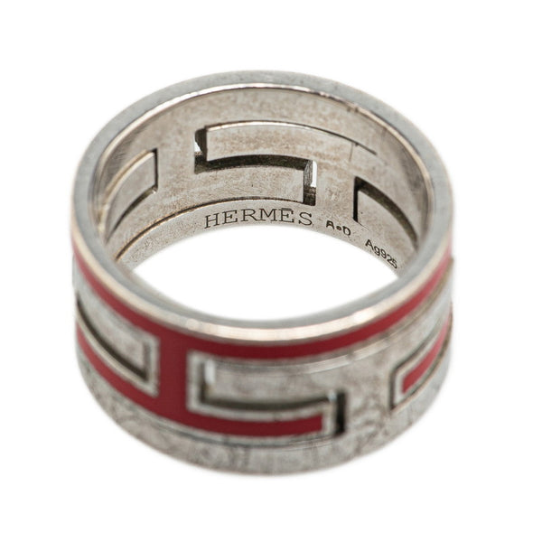 エルメス ムーブアッシュ リング 指輪 #50 SV925 シルバー レディース HERMES 【中古】