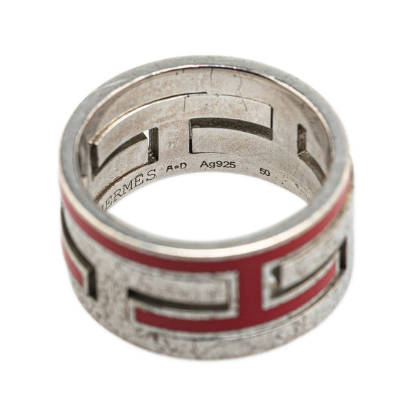 エルメス ムーブアッシュ リング 指輪 #50 SV925 シルバー レディース HERMES 【中古】