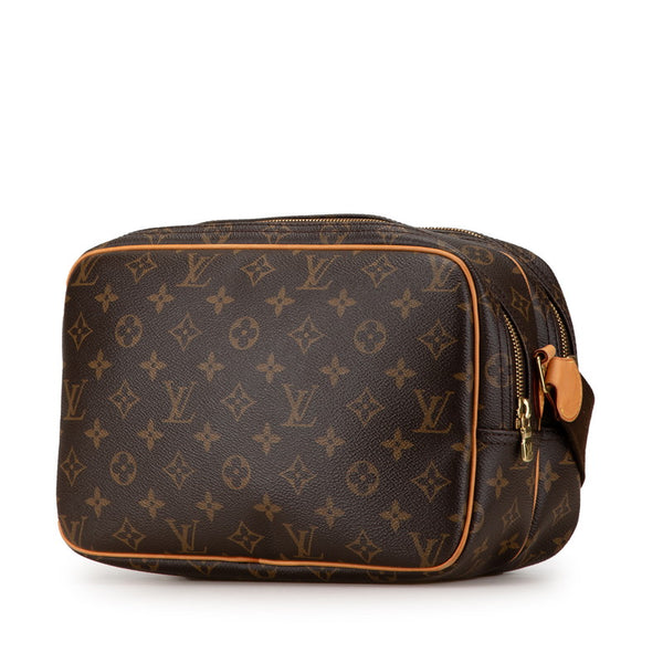 ルイ ヴィトン モノグラム  リポーターPM 斜め掛け ショルダーバッグ  M45254 ブラウン PVC レザー レディース LOUIS VUITTON 【中古】