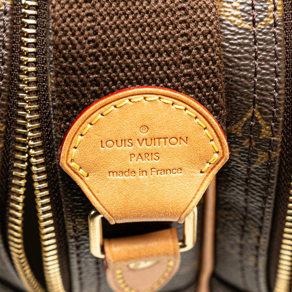 ルイ ヴィトン モノグラム  リポーターPM 斜め掛け ショルダーバッグ  M45254 ブラウン PVC レザー レディース LOUIS VUITTON 【中古】