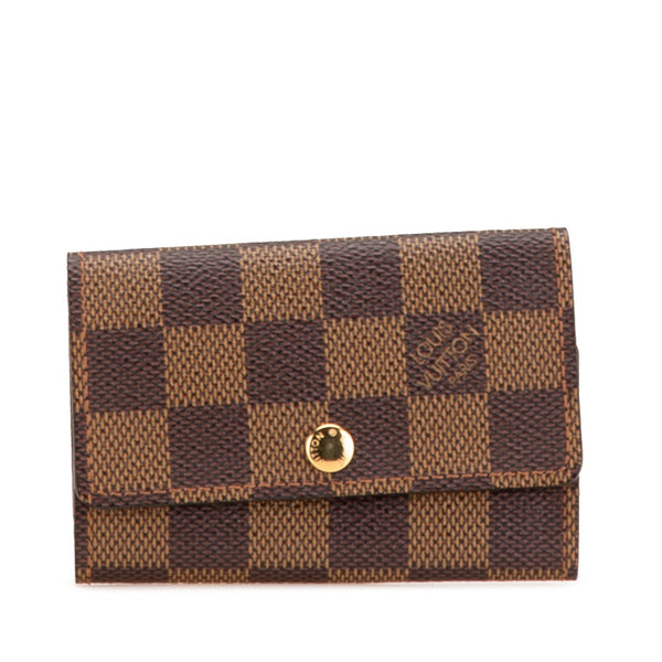 ルイ ヴィトン ダミエ ミュルティクレ6 キーケース N62630 ブラウン PVC レザー レディース LOUIS VUITTON 【中古】