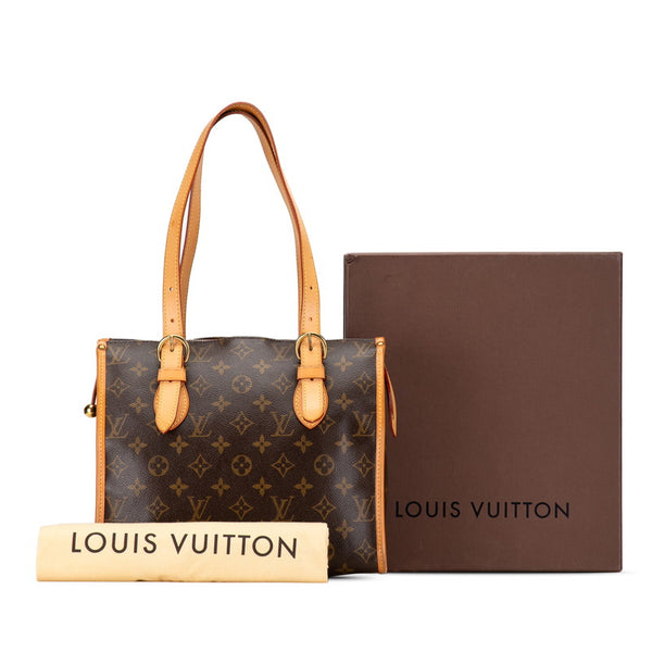 ルイ ヴィトン モノグラム ポパンクール オ ハンドバッグ M40007 ブラウン PVC レザー レディース LOUIS VUITTON 【中古】