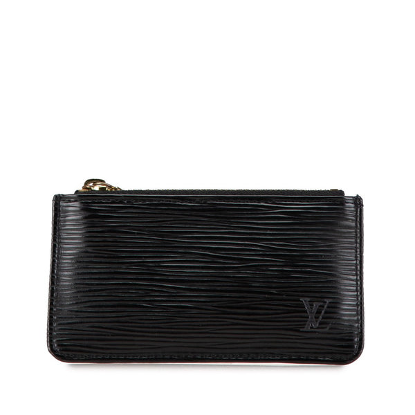 ルイ ヴィトン エピ ポシェット クレ コインケース 小銭入れ M63802 ノワール ゴールド レザー レディース LOUIS VUITTON 【中古】