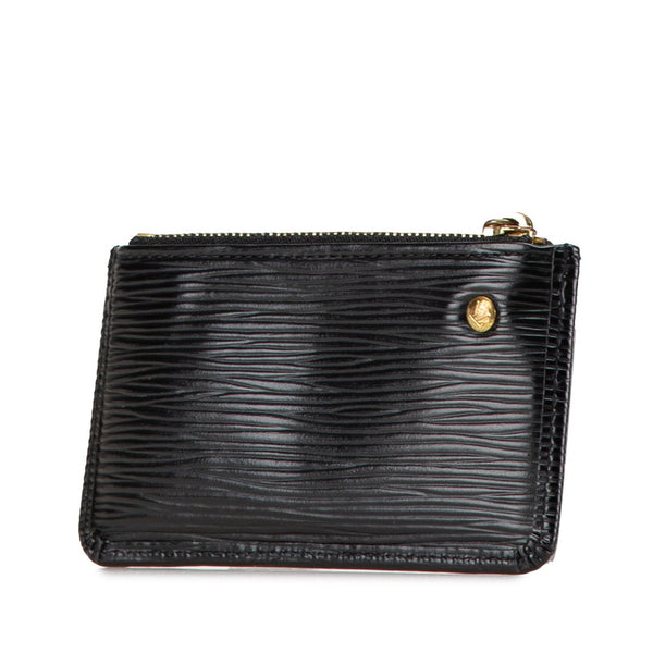 ルイ ヴィトン エピ ポシェット クレ コインケース 小銭入れ M63802 ノワール ゴールド レザー レディース LOUIS VUITTON 【中古】