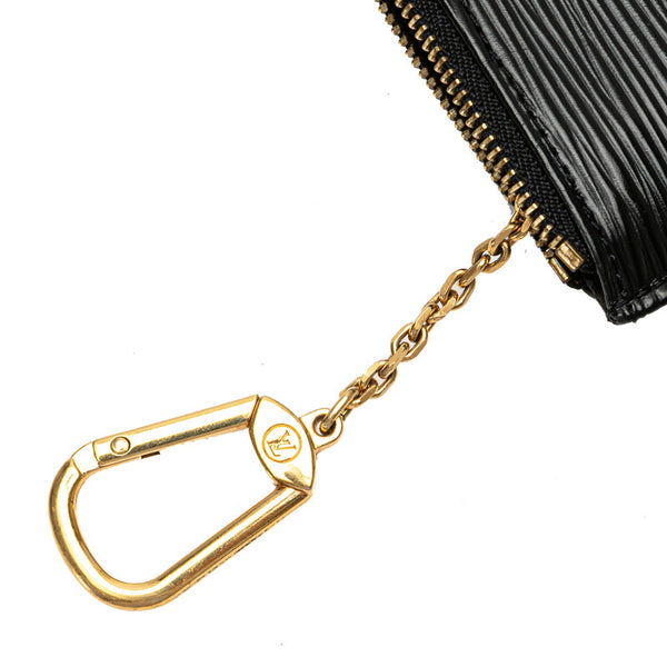 ルイ ヴィトン エピ ポシェット クレ コインケース 小銭入れ M63802 ノワール ゴールド レザー レディース LOUIS VUITTON 【中古】