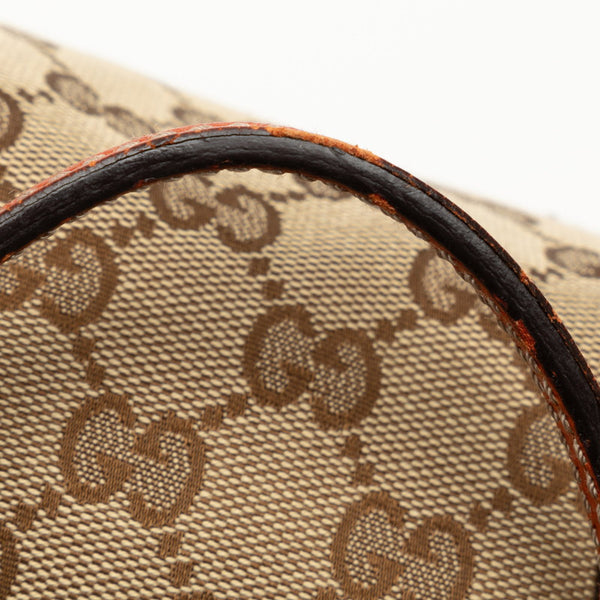 グッチ GGキャンバス ショルダーバッグ 323673 ベージュ オレンジ キャンバス レザー レディース GUCCI 【中古】