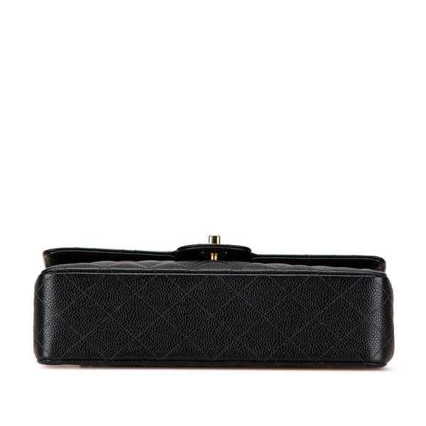 シャネル ココマーク マトラッセ25 チェーン ショルダーバッグ  ブラック キャビアスキン レディース CHANEL 【中古】