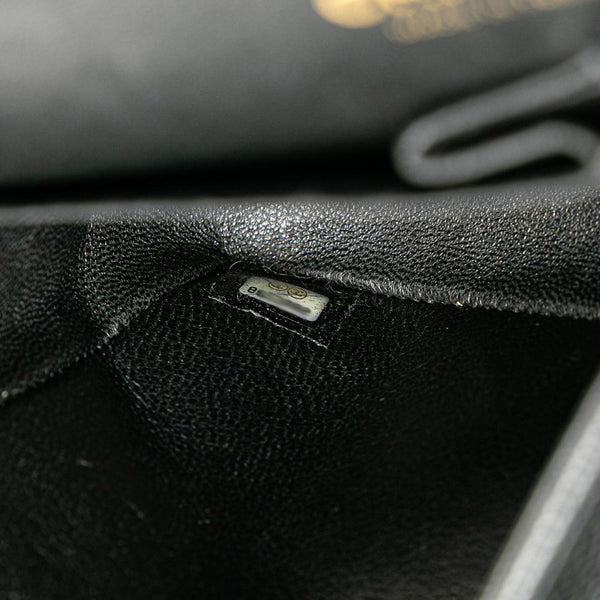 シャネル ココマーク マトラッセ25 チェーン ショルダーバッグ  ブラック キャビアスキン レディース CHANEL 【中古】