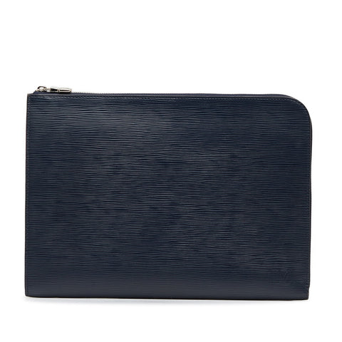 ルイ ヴィトン エピ ポシェットジュールGM クラッチバッグ セカンドバッグ M64154 ブルーマリーヌ ネイビー メンズ LOUIS VUITTON 【中古】