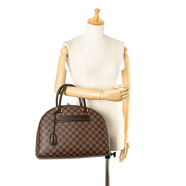 ルイ ヴィトン ダミエ ノリータ ハンドバッグ N41455 ブラウン PVC レザー レディース LOUIS VUITTON 【中古】