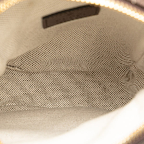 グッチ ジャンボGG ハンドバッグ ショルダーバッグ 2WAY 696072 ブラウン キャンバス レザー レディース GUCCI 【中古】