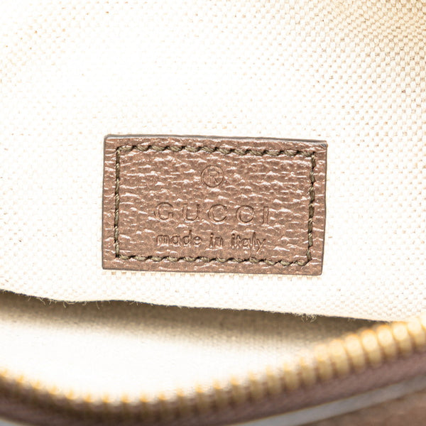 グッチ ジャンボGG ハンドバッグ ショルダーバッグ 2WAY 696072 ブラウン キャンバス レザー レディース GUCCI 【中古】