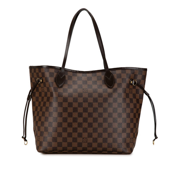 ルイ ヴィトン ダミエ ネヴァーフルMM トートバッグ ハンドバッグ N51105 ブラウン PVC レザー レディース LOUIS VUITTON 【中古】