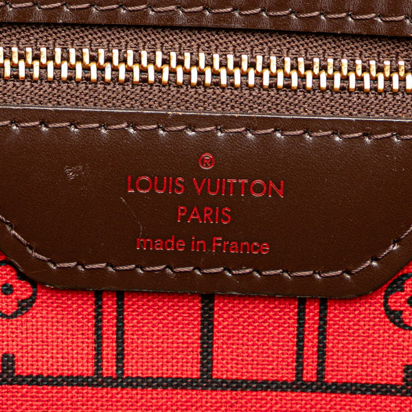 ルイ ヴィトン ダミエ ネヴァーフルMM トートバッグ ハンドバッグ N51105 ブラウン PVC レザー レディース LOUIS VUITTON 【中古】