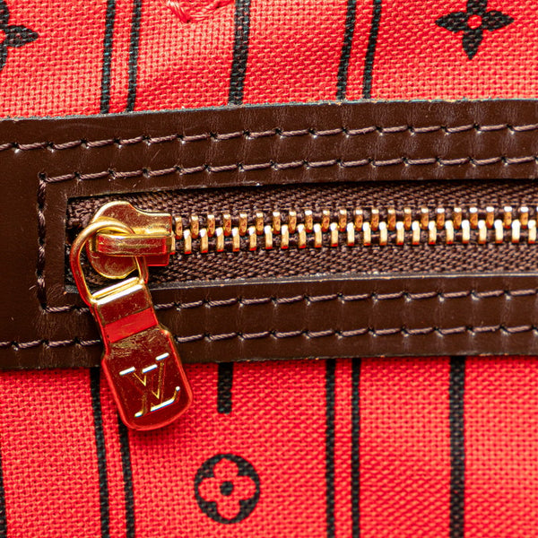 ルイ ヴィトン ダミエ ネヴァーフルMM トートバッグ ハンドバッグ N51105 ブラウン PVC レザー レディース LOUIS VUITTON 【中古】