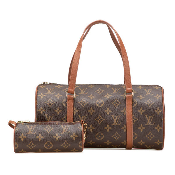 ルイ ヴィトン モノグラム パピヨンGM ハンドバッグ M51365 ブラウン PVC レザー レディース LOUIS VUITTON 【中古】