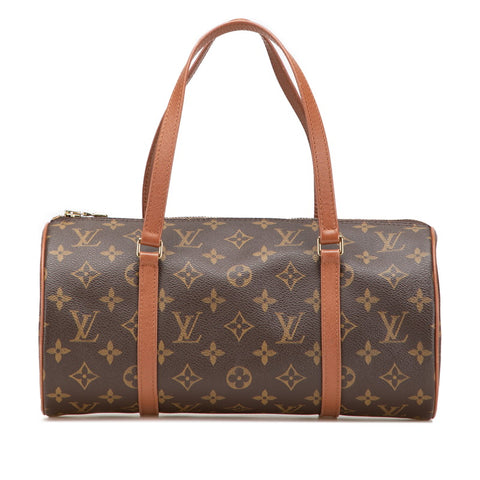 ルイ ヴィトン モノグラム パピヨンGM ハンドバッグ M51365 ブラウン PVC レザー レディース LOUIS VUITTON 【中古】