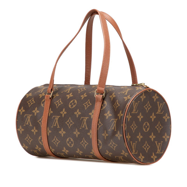 ルイ ヴィトン モノグラム パピヨンGM ハンドバッグ M51365 ブラウン PVC レザー レディース LOUIS VUITTON 【中古】