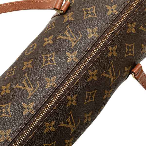 ルイ ヴィトン モノグラム パピヨンGM ハンドバッグ M51365 ブラウン PVC レザー レディース LOUIS VUITTON 【中古】