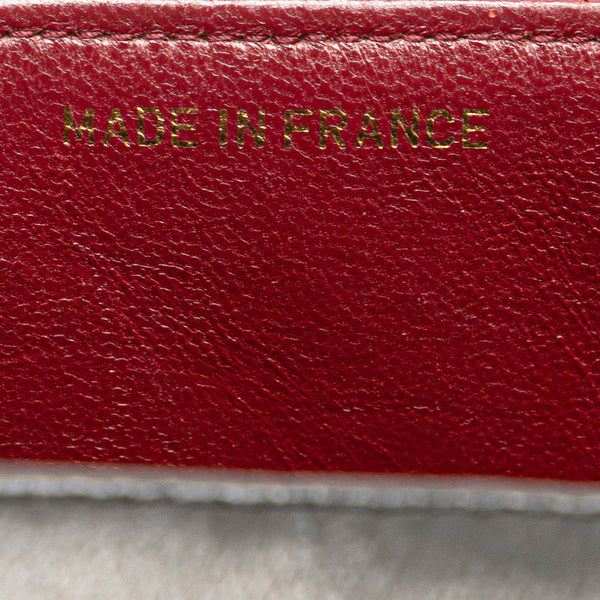 シャネル トップハンドル 親子バッグ ハンドバッグ ブラック ラムスキン レディース CHANEL 【中古】