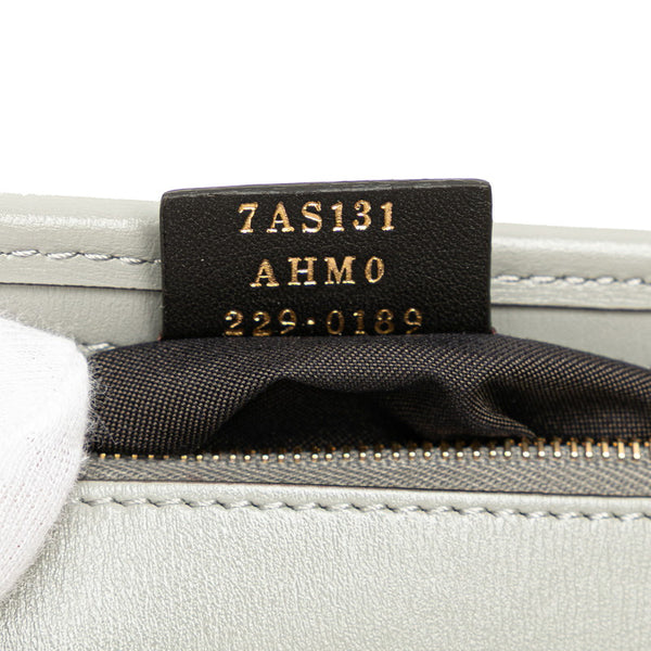 フェンディ フォンホルダー ポーチ ショルダーバッグ 7AS131 グレー レザー レディース FENDI 【中古】