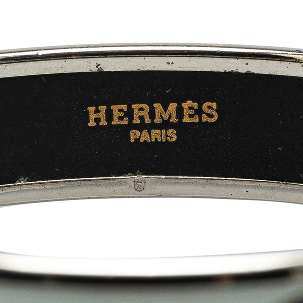 エルメス エマイユGM THALASSA ボート モチーフ バングル シルバー ブルー マルチカラー メタル レディース HERMES 【中古】