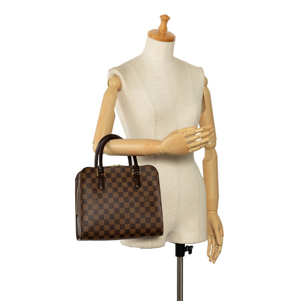 ルイ ヴィトン ダミエ トリアナ ハンドバッグ N51155 ブラウン PVC レザー レディース LOUIS VUITTON 【中古】