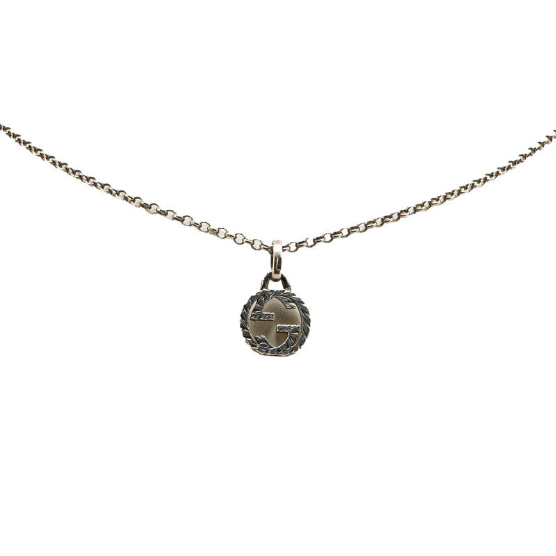 グッチ インターロッキングG ネックレス SV925 シルバー レディース GUCCI 【中古】