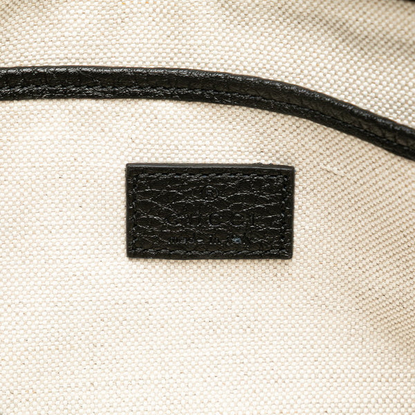 グッチ GGエンブレム ミディアム チェーンハンドバッグ ショルダーバッグ 2WAY 815277 ブラック レザー レディース GUCCI 【中古】