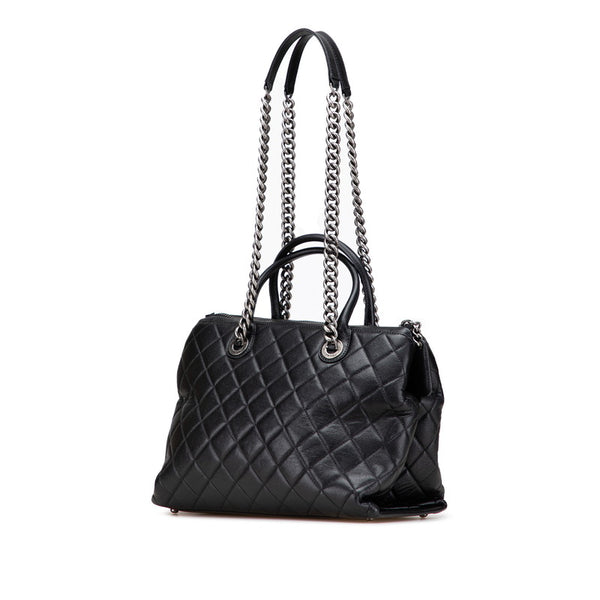 シャネル 31 RUE CAMBON ハンドバッグ チェーン ショルダーバッグ ブラック ラムスキン レディース CHANEL 【中古】