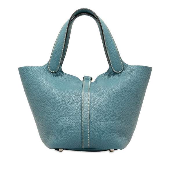 エルメス ピコタンロック PM ハンドバッグ ブルージーン トリヨンクレマンス レディース HERMES 【中古】