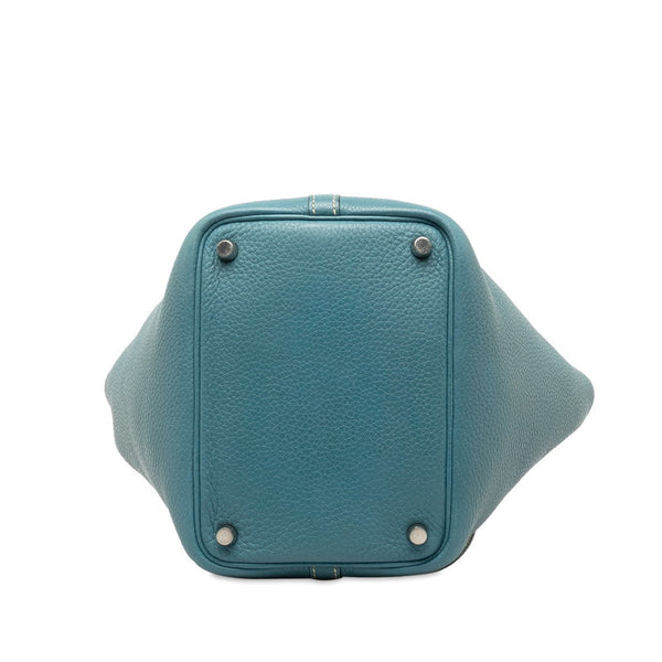 エルメス ピコタンロック PM ハンドバッグ ブルージーン トリヨンクレマンス レディース HERMES 【中古】