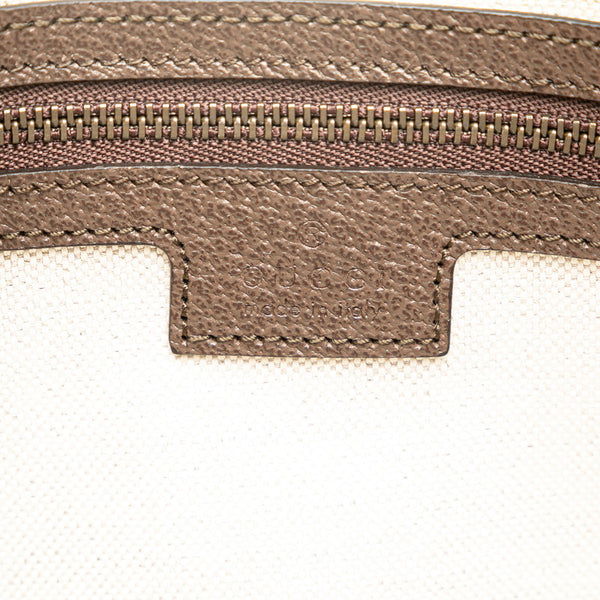 グッチ オフディア GGスプリーム シェリーライン ショルダーバッグ クロスボディバッグ 699439 ベージュ ブラウン PVC レザー レディース GUCCI 【中古】