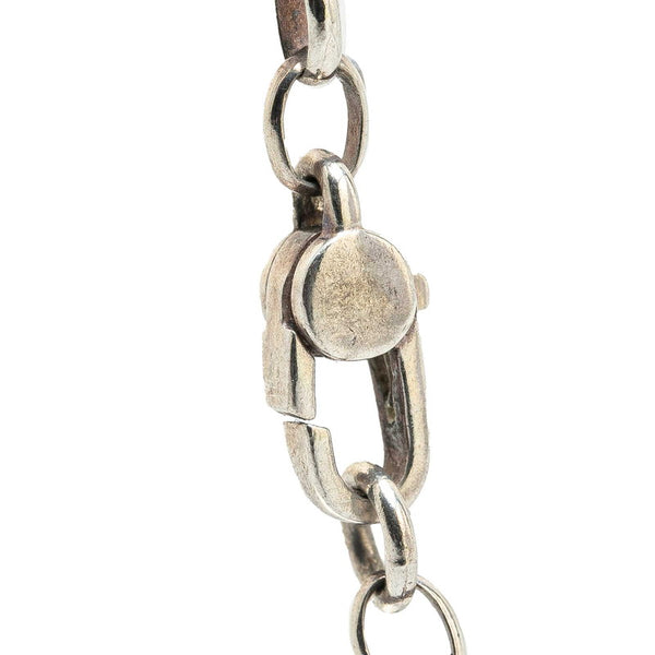 グッチ インターロッキングG ラウンド ネックレス SV925 シルバー レディース GUCCI 【中古】