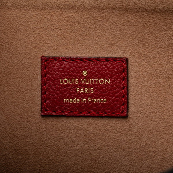 ルイ ヴィトン モノグラム フランドリン ハンドバッグ トートバッグ M41596 ブラウン レッド PVC レザー レディース LOUIS VUITTON 【中古】