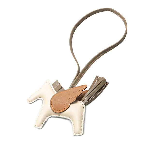 エルメス ロデオ ペガサスPM チャーム ベージュ ブラウン アニョーミロ レディース HERMES 【中古】