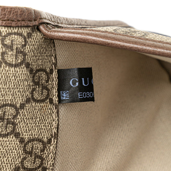 グッチ GGスプリーム ネオヴィンテージ キャットヘッド シェリーライン ボディバッグ ウエストバッグ 493930 ブラウン ベージュ PVC レザー メンズ GUCCI 【中古】