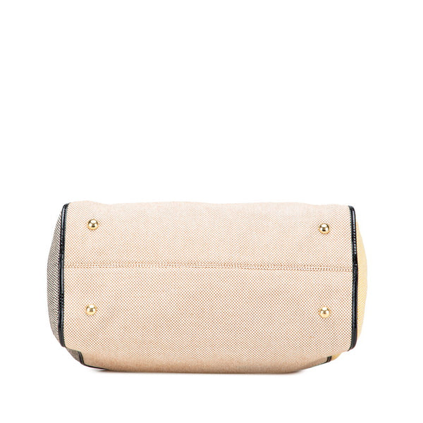 フェンディ カメレオン ハンドバッグ ショルダーバッグ 2WAY 8BL114 ベージュ マルチカラー キャンバス エナメル レディース FENDI 【中古】