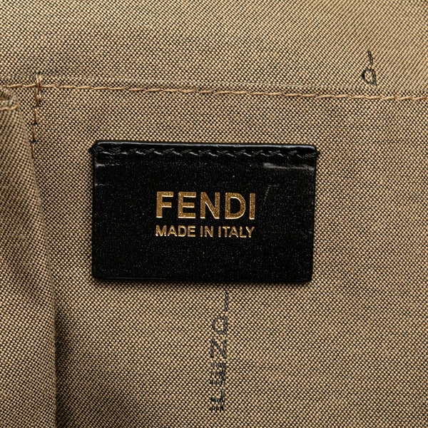 フェンディ カメレオン ハンドバッグ ショルダーバッグ 2WAY 8BL114 ベージュ マルチカラー キャンバス エナメル レディース FENDI 【中古】