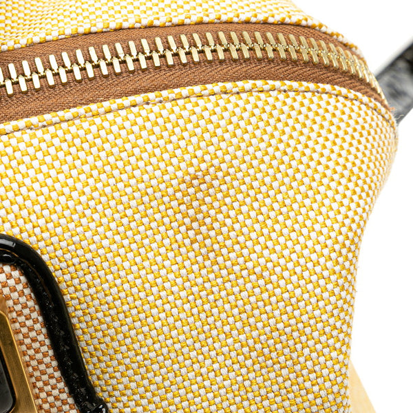フェンディ カメレオン ハンドバッグ ショルダーバッグ 2WAY 8BL114 ベージュ マルチカラー キャンバス エナメル レディース FENDI 【中古】