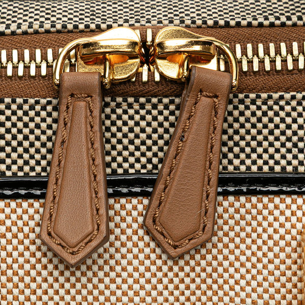 フェンディ カメレオン ハンドバッグ ショルダーバッグ 2WAY 8BL114 ベージュ マルチカラー キャンバス エナメル レディース FENDI 【中古】