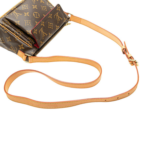ルイ ヴィトン モノグラム ヴィバシテPM ショルダーバッグ M51165 ブラウン PVC レザー レディース LOUIS VUITTON 【中古】