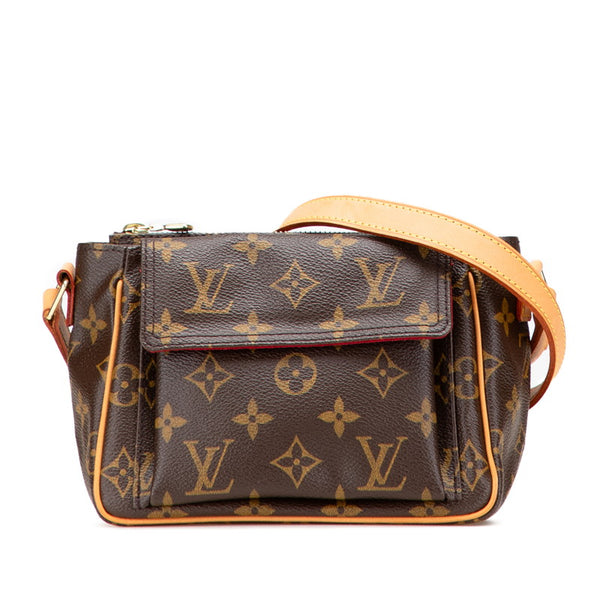ルイ ヴィトン モノグラム ヴィバシテPM ショルダーバッグ M51165 ブラウン PVC レザー レディース LOUIS VUITTON 【中古】